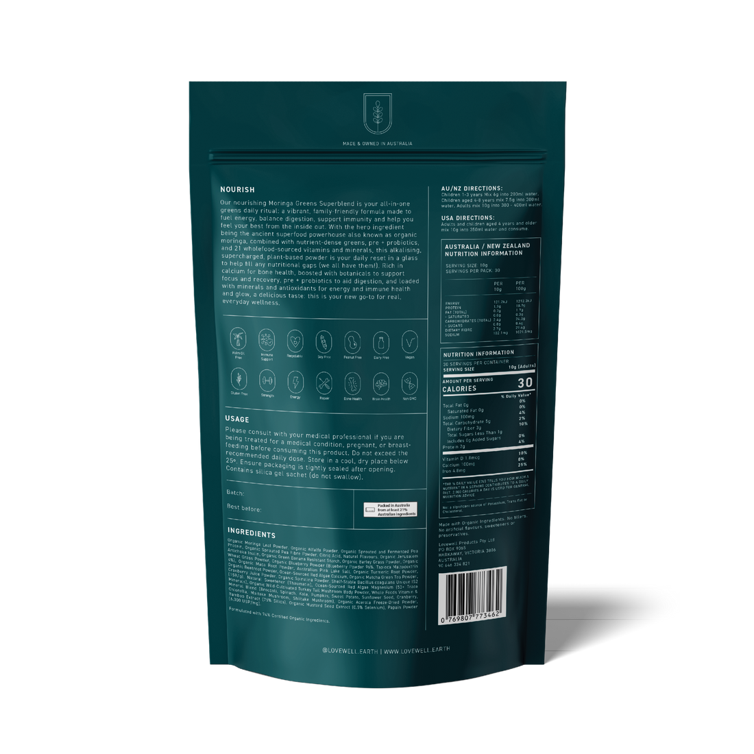 Family Friendly Moringa Supergreens