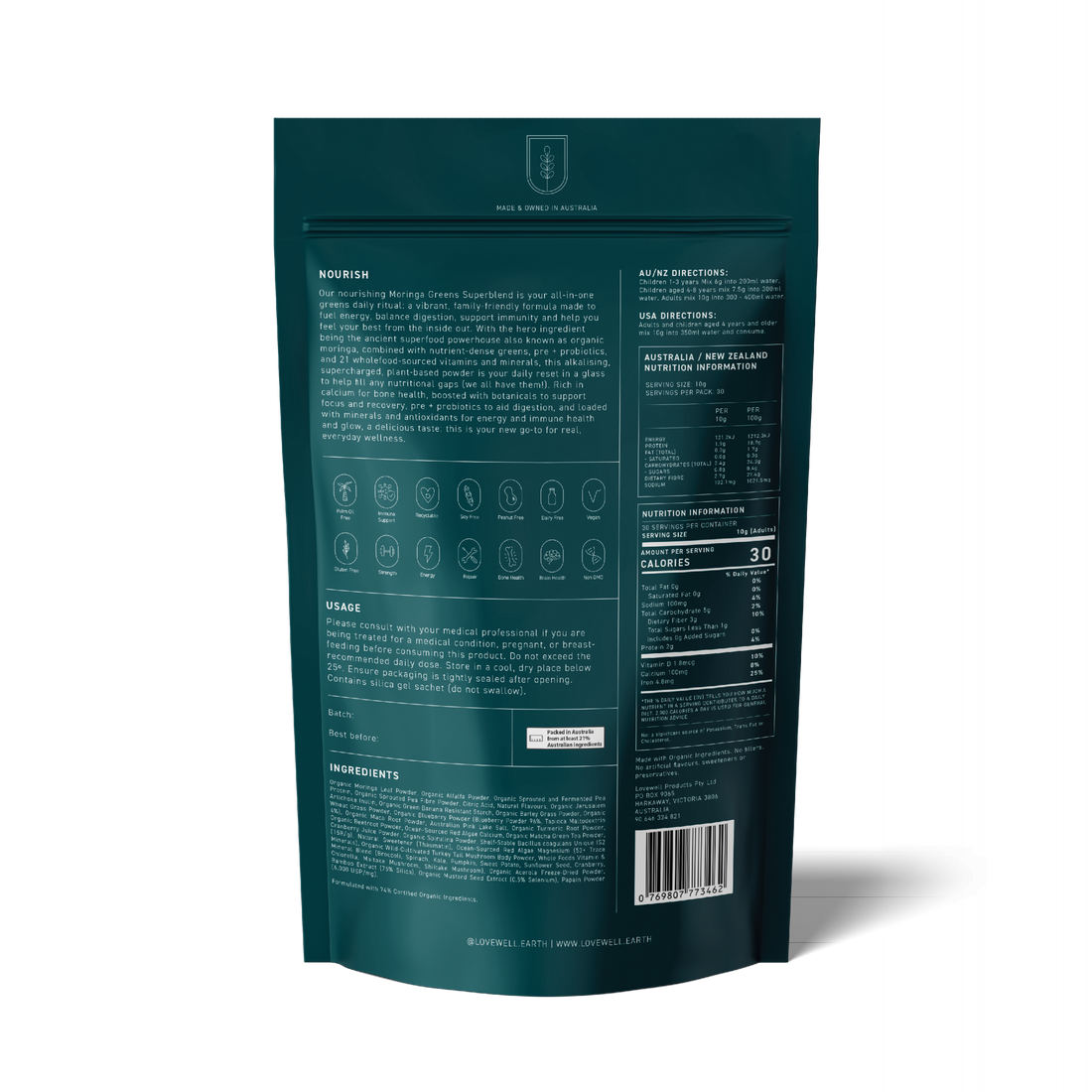 Family Friendly Moringa Supergreens